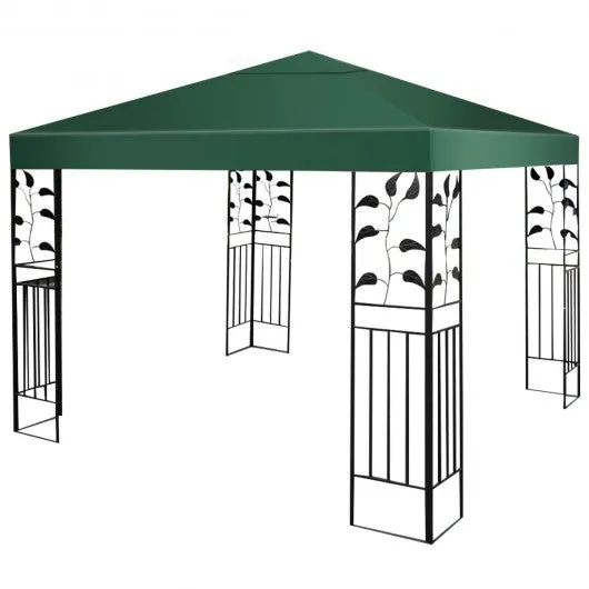 10' x 10'  2-Tier 3 Colors Patio Canopy Top Replacement Cover-Green