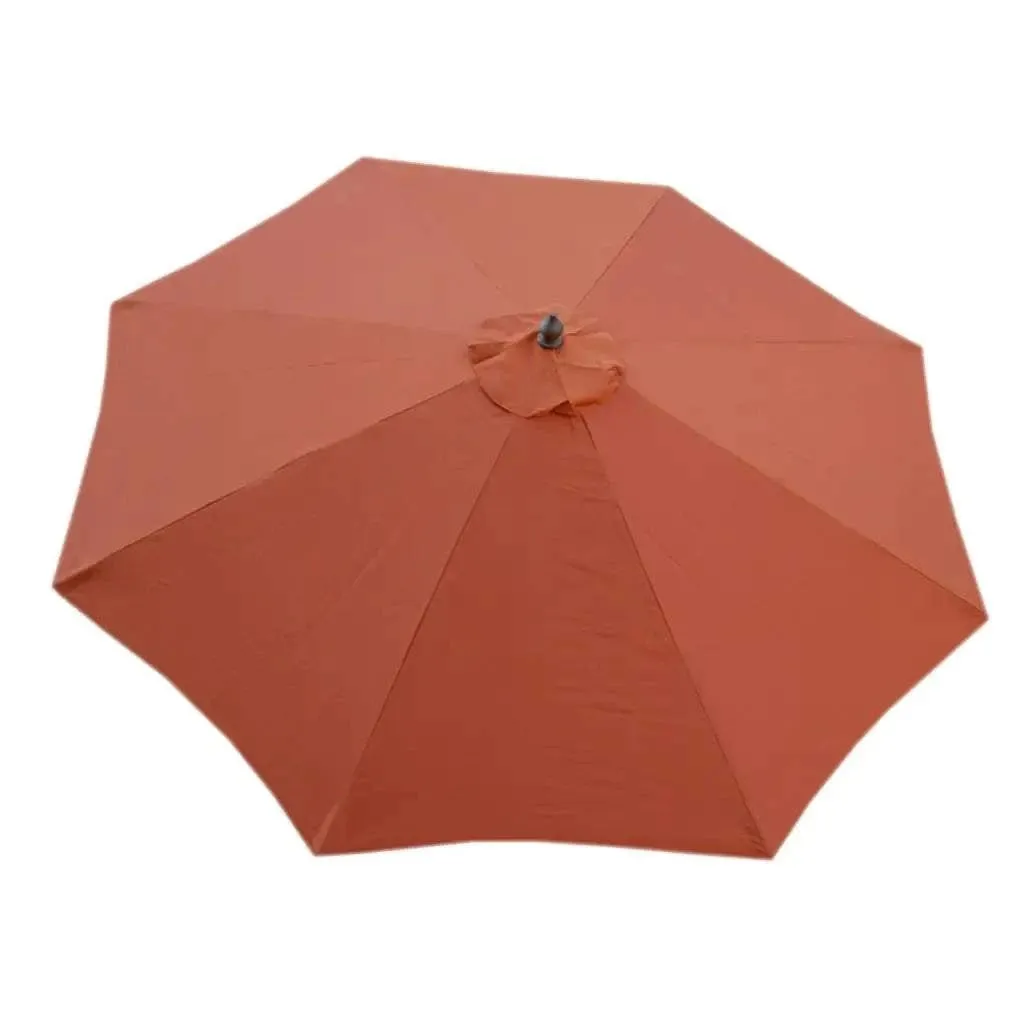 10ft Market Patio Umbrella 8 Rib Replacement Canopy Terracotta