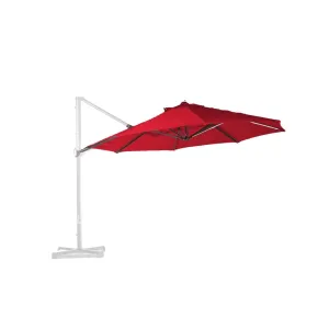 11ft Cantilever Supported Bar Umbrella 8 Rib Replacement Canopy Red