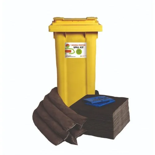 120 litre General Purpose Spill Kit - Wheeled Bin