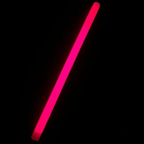 15 Inch Premium Long Lasting Red Glow Sticks - Pack of 5