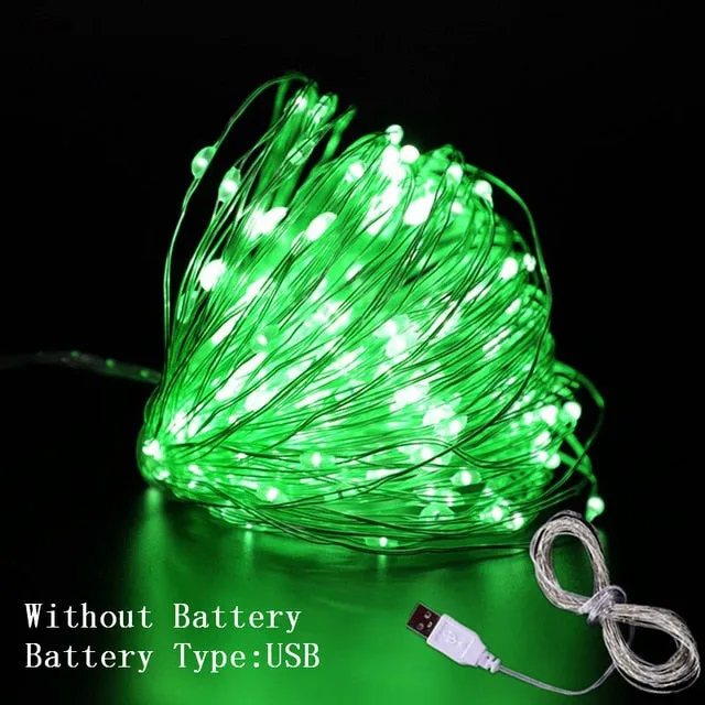 1M 2M 3M 5M 10M Copper Wire LED String Lights Christmas Decorations for Home New Year Decoration Navidad 2020 New Year 2021.