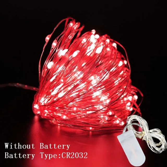 1M 2M 3M 5M 10M Copper Wire LED String Lights Christmas Decorations for Home New Year Decoration Navidad 2020 New Year 2021.