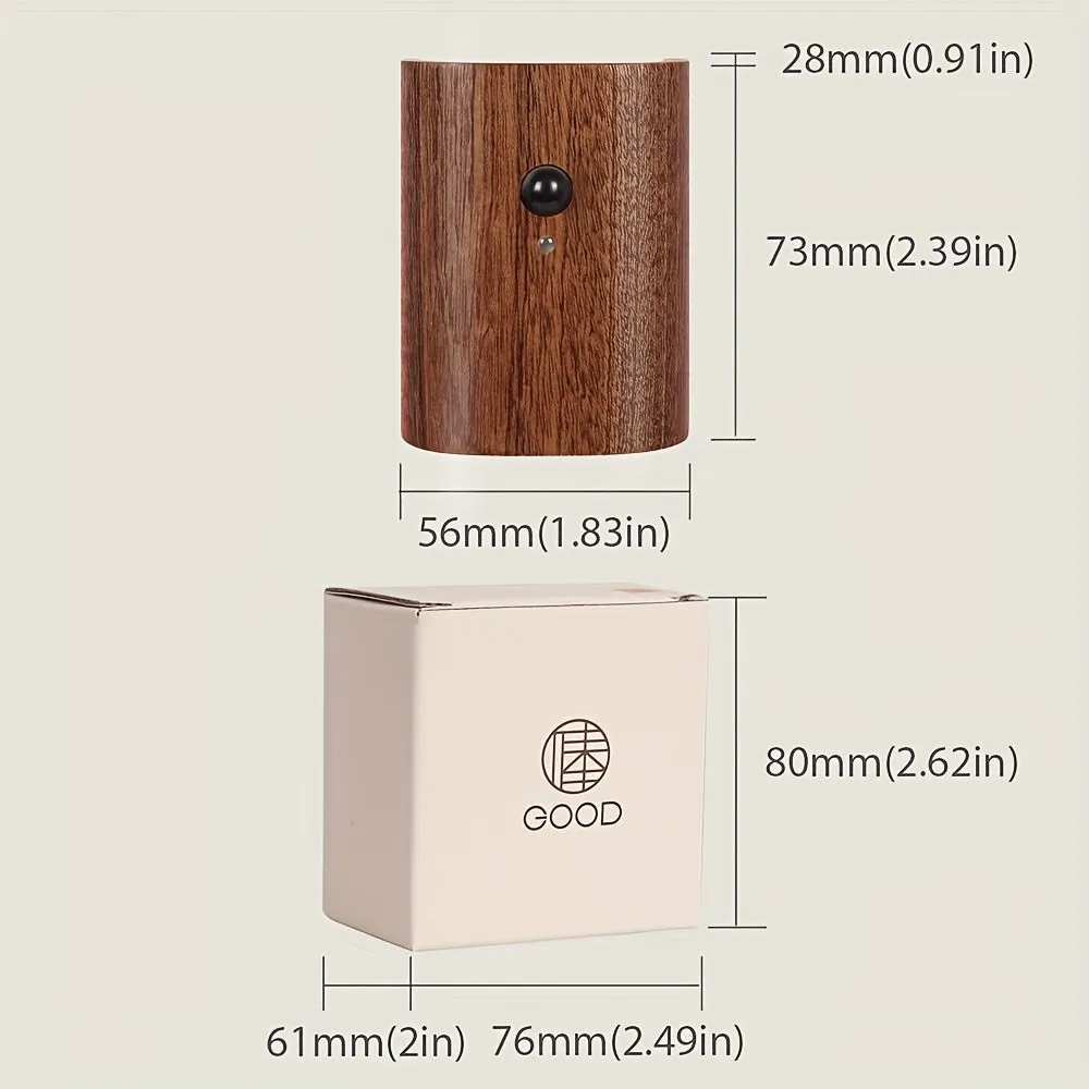 2pcs Modern Simple Interconnected Induction Wall Lamp, Night Light Solid Wood Lamp, USB Powered