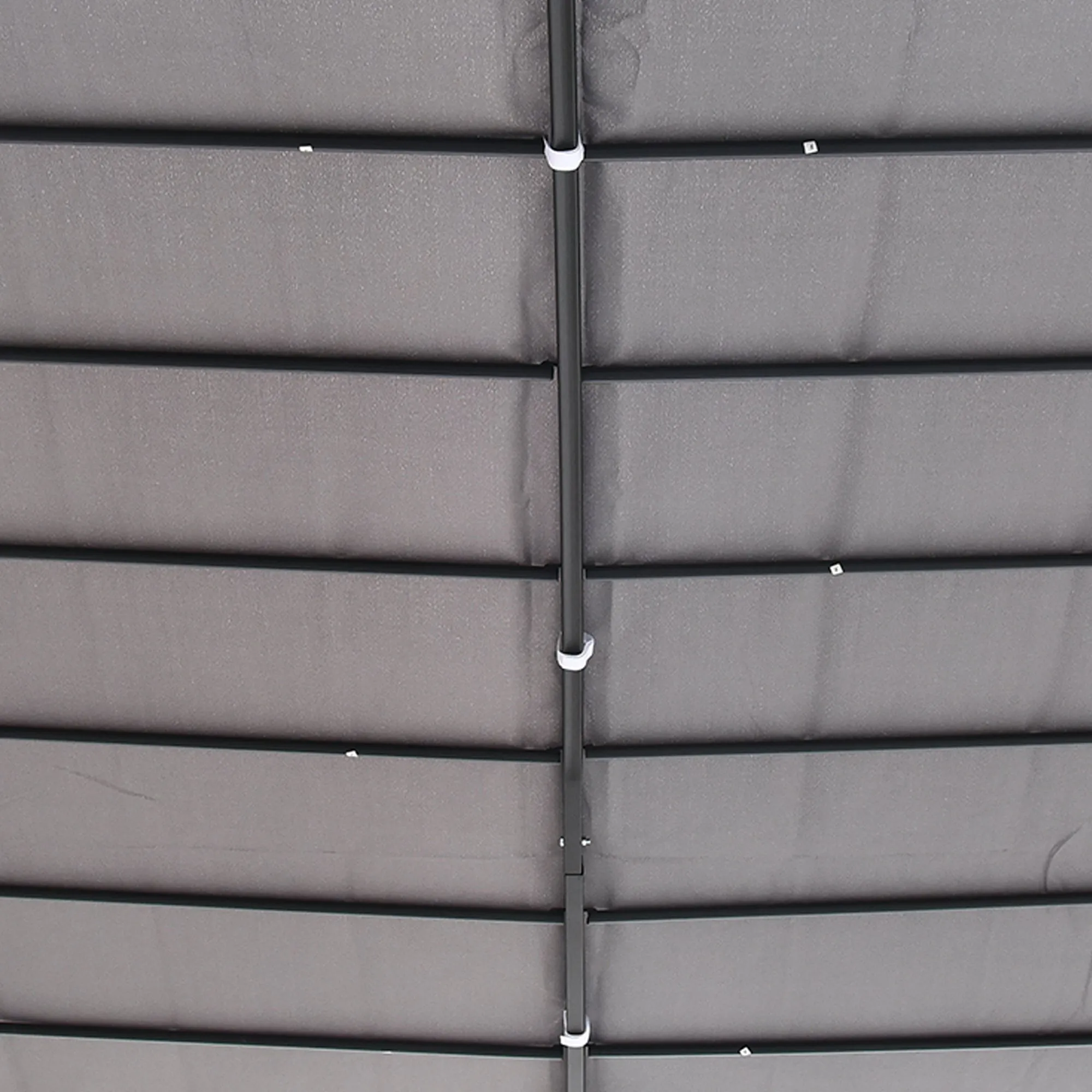 3x3m Freestanding Metal Wall Awning Canopy Grey