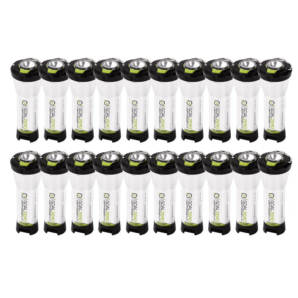 (40-Pack) Lighthouse Micro Flash USB Rechargeable Lanterns