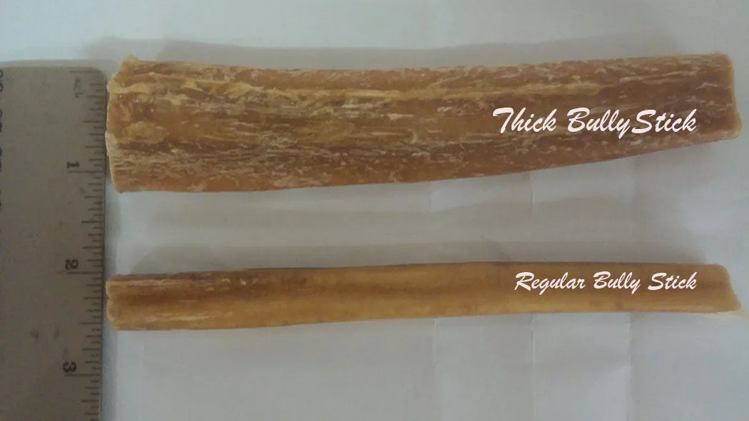 5" to 6" THICK Bully Sticks 50% larger than regular sticks