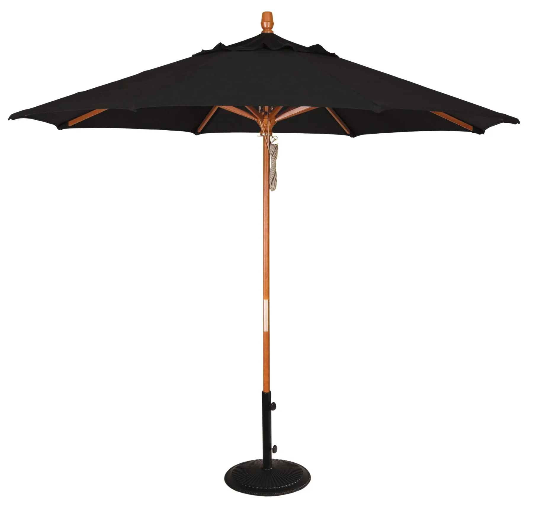 9' Hardwood Market Umbrella