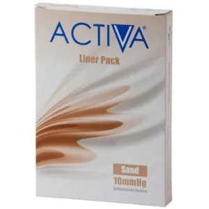 Activa Stocking Liners Open Toe Small Sand 10mmHg (Pack of 3)