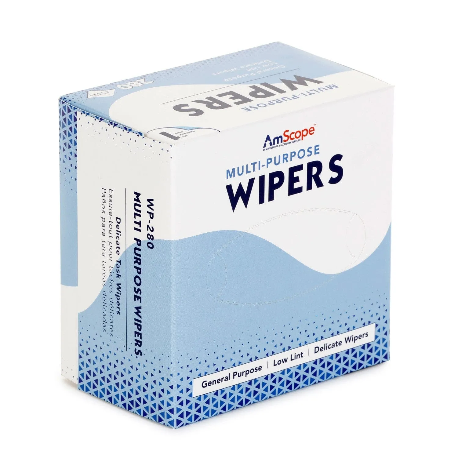 AmScope Multi-Purpose Task Wipers - 280 Count