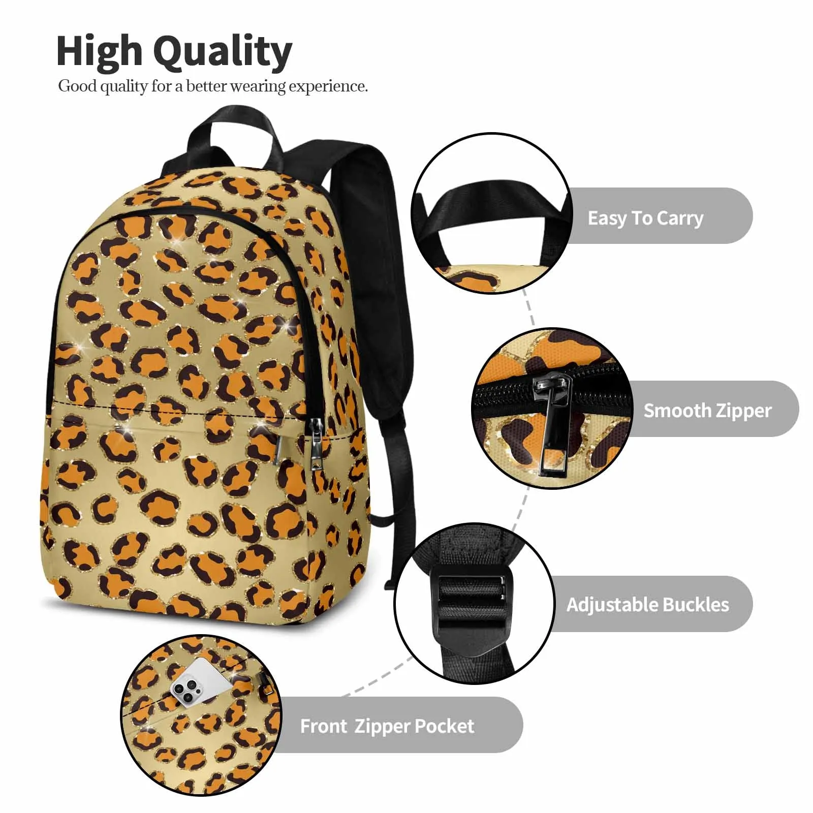 Animal Print 10  Adult Casual Backpack