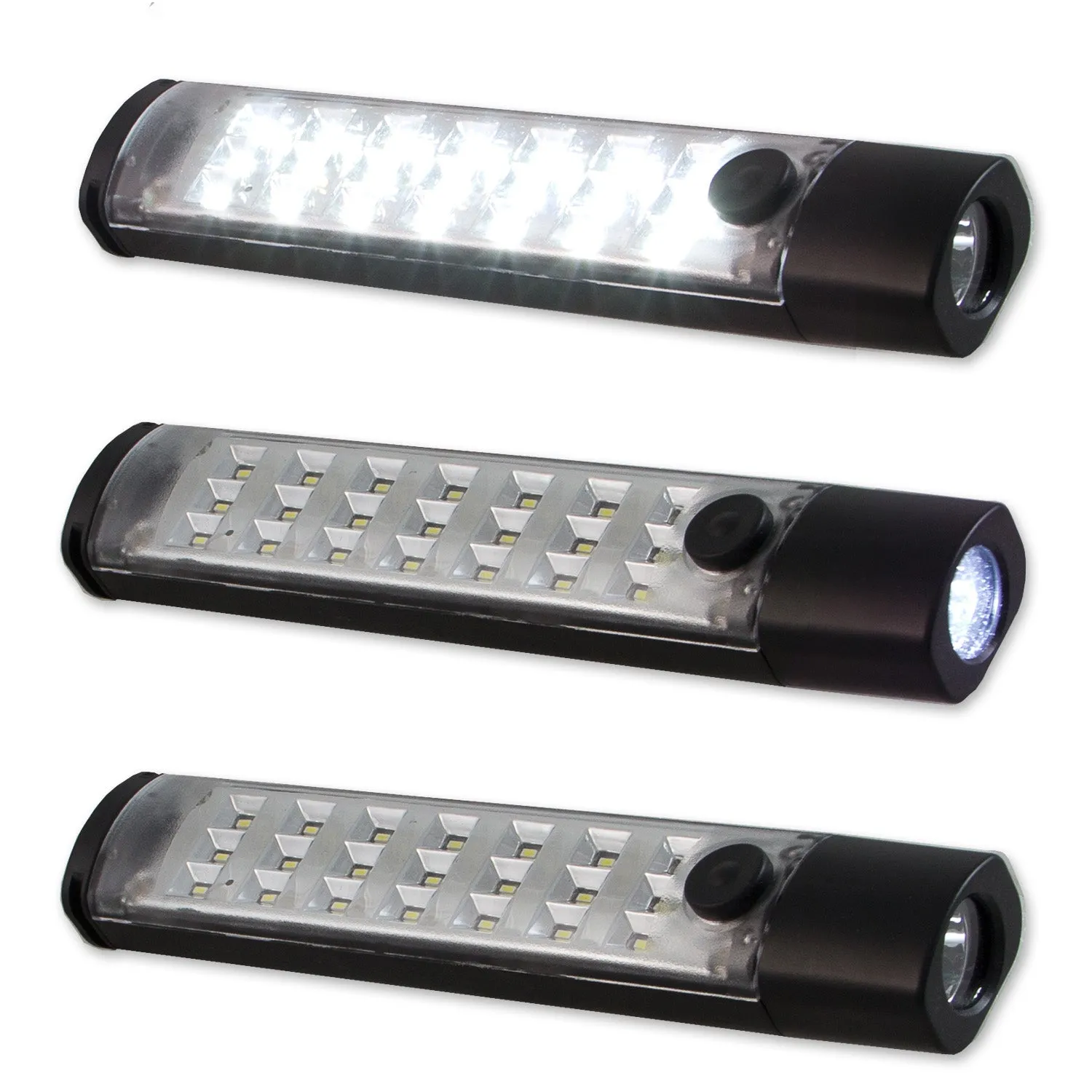 Anzo USA 861134 LED Utility Light Bar; Chrome; 60 in.; w/Rechargeable Flash Lights;