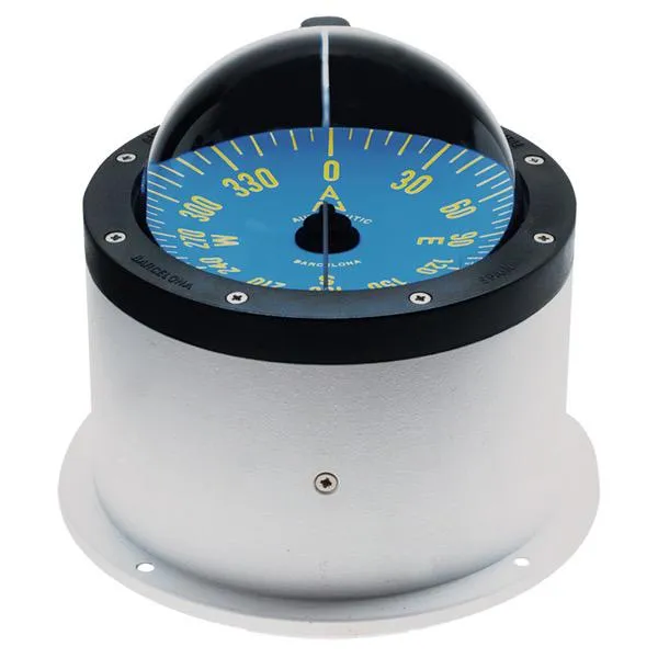 Autonautic 100mm Compass C15 - Horizontal Binnacle Mount - White/Blue