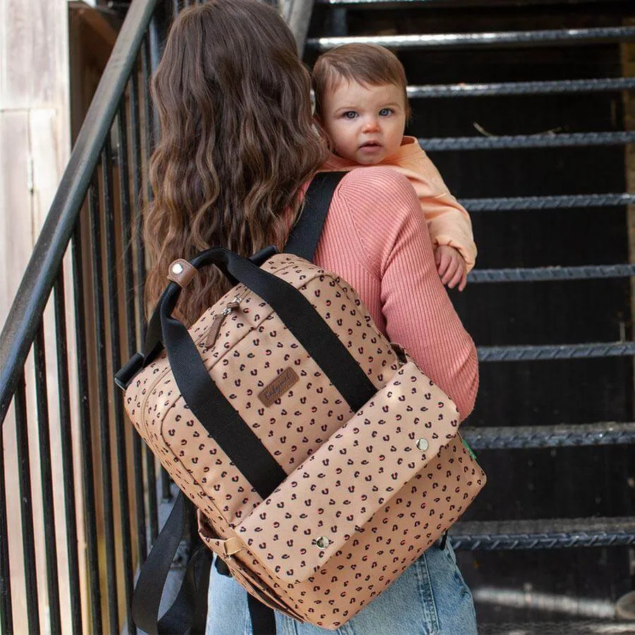 Babymel Georgi Eco Backpack Caramel Leopard