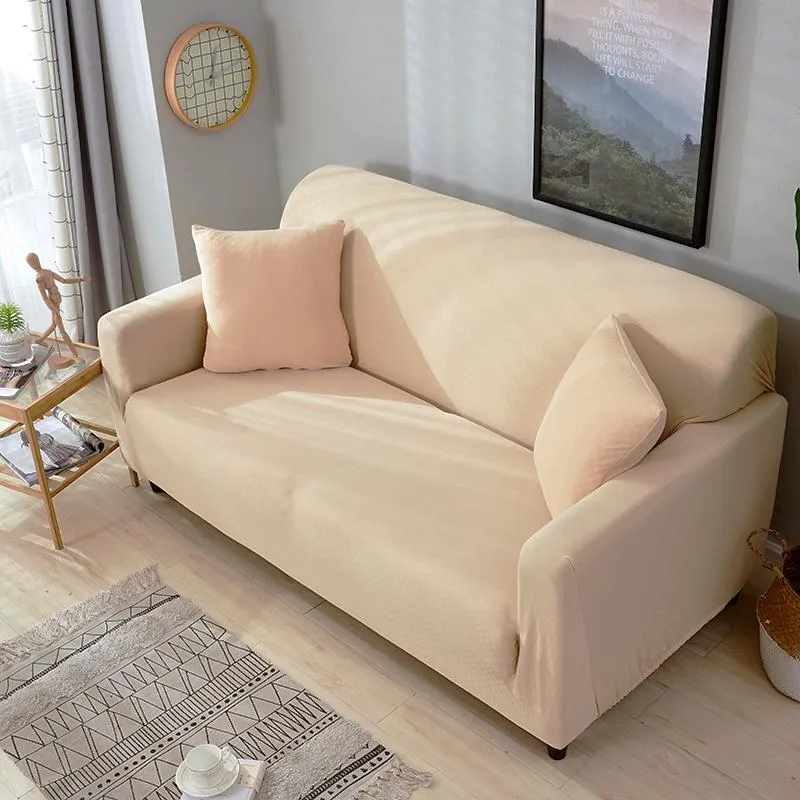 Beige - ONE PIECE - 100% Waterproof and Ultra Resistant Stretch Cushion cover 18" X 18" (45 CM X 45 CM)