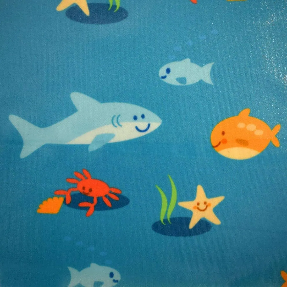 Bibetta Wipeezee XL Splash Mat - Turquoise Sea Creatures