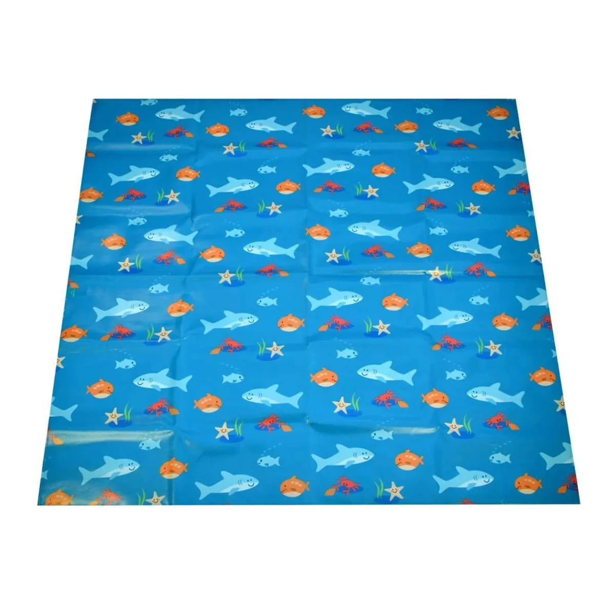 Bibetta Wipeezee XL Splash Mat - Turquoise Sea Creatures