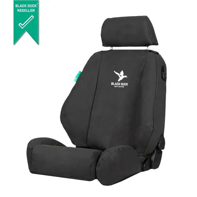 Black Duck Canvas Black Seat Covers Suits Case Artic Loaders