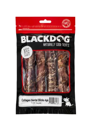 Blackdog Collagen Dental Sticks Dog Treat 4 Pack