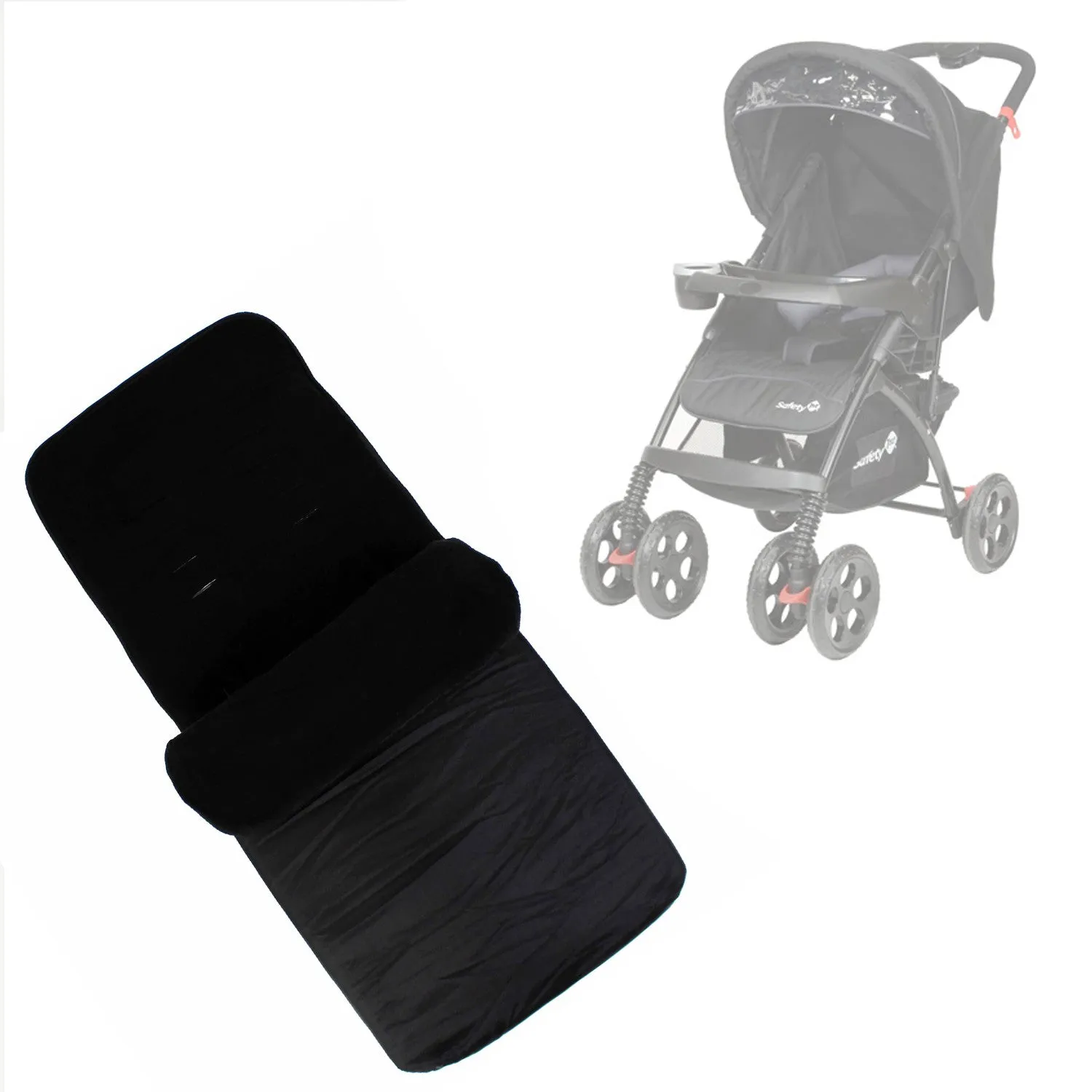 Buddy Jet Foot Muff Black Suitable For Safety 1st SF1 Travel System (Black)