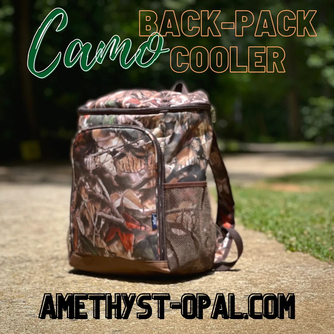 Camo Back-Pack Cooler Water Tight