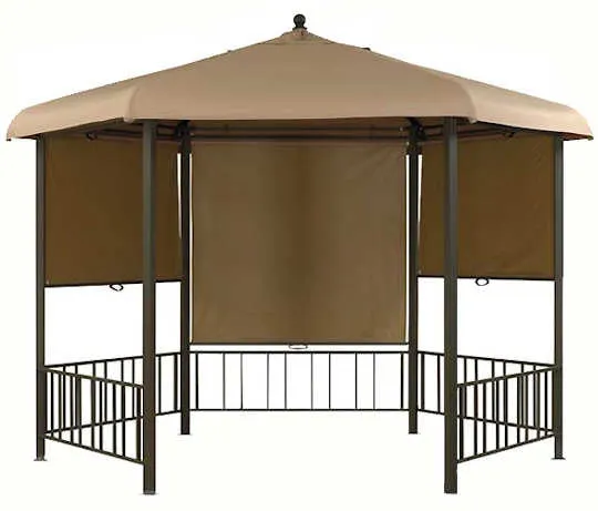 Canopy for 3.3m Hexagonal Camelot Regal Roller Blind Patio Gazebo - Single Tier