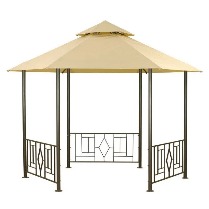 Canopy for 3.5m Hexagonal Camelot Deluxe Arbour Patio Gazebo - Two Tier