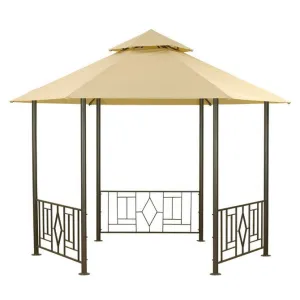 Canopy for 3.5m Hexagonal Camelot Deluxe Arbour Patio Gazebo - Two Tier