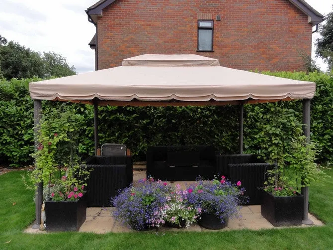 Canopy for 3m x 4m Lilo Leisure Grand Pavilion Patio Gazebo - Two Tier