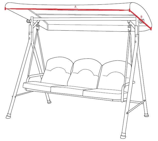 Canopy for Curved Swing Hammock - 191cm x 120cm