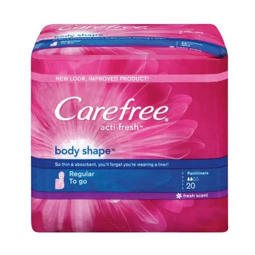 Carefree Acti-Fresh Regular Panty Liners 20 Count