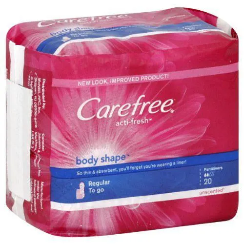 Carefree Acti-Fresh Regular Panty Liners 20 Count