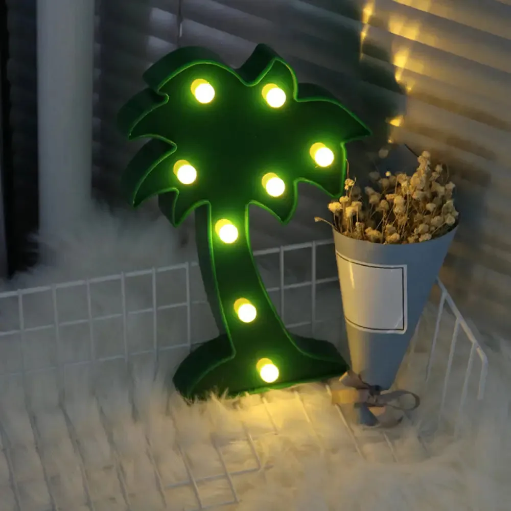 Cartoon Shaped Kids' LED Bedside Lamp - Battery-Powered Nightstand Lighting