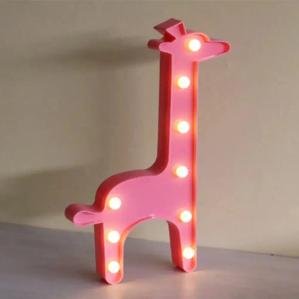 Cartoon Shaped Kids' LED Bedside Lamp - Battery-Powered Nightstand Lighting