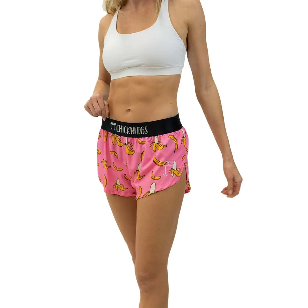 ChicknLegs Women's Bananas Split Shorts 1.5"