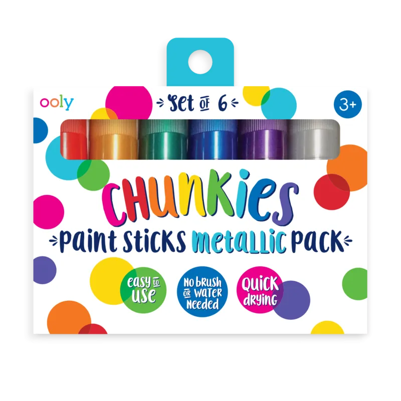 Chunkies Metallic Paint Sticks - Set of 6