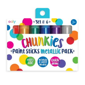 Chunkies Metallic Paint Sticks - Set of 6