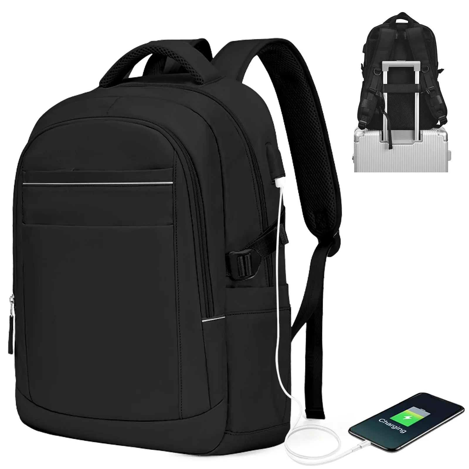 Clearance Backpacks, College Backpack Bookbag For Women, Men's Black Work Laptop Backpack, Lightweight Travel Backpack Carry On