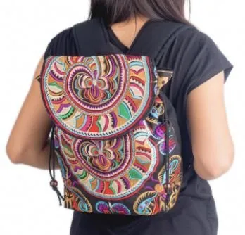 Colorful Bohemian Backpacks - Embroidered Boho Backpack