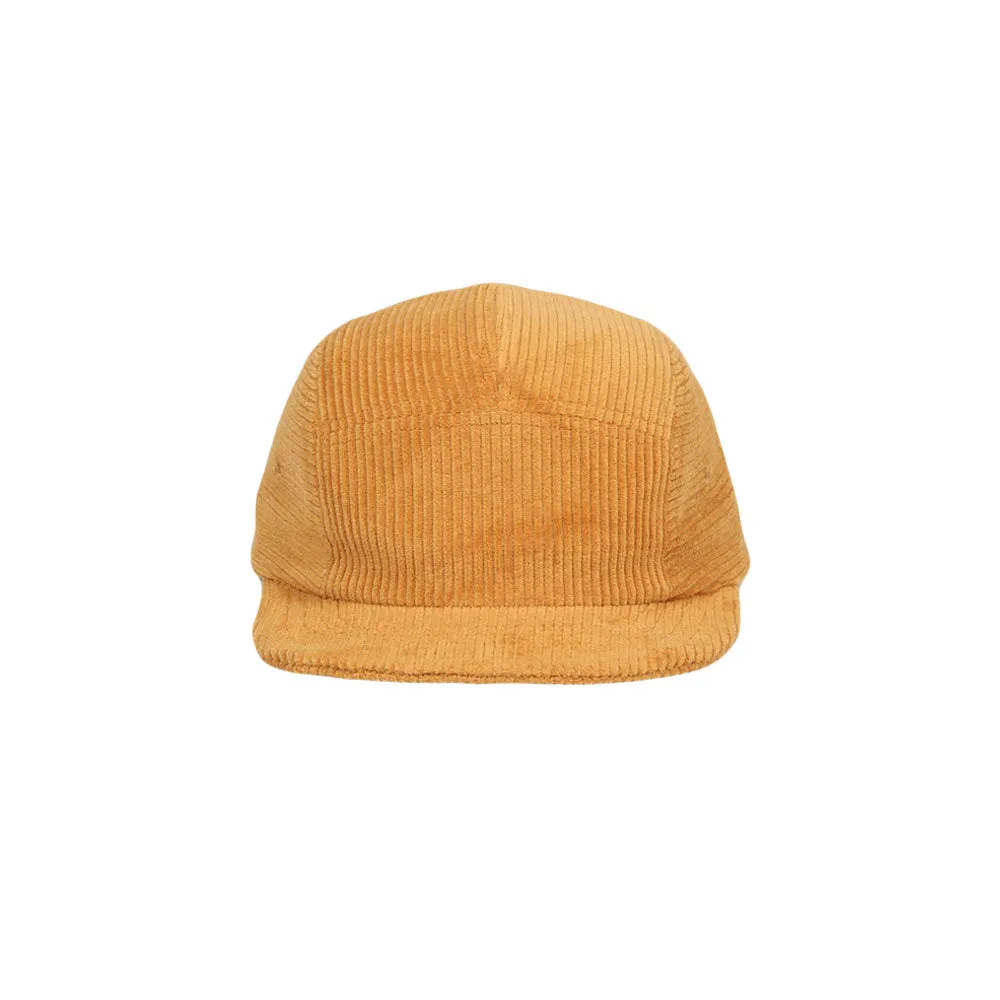 Corduroy Flat Bill Cap Lightweight 5 Panel Camp Hat YZ20133