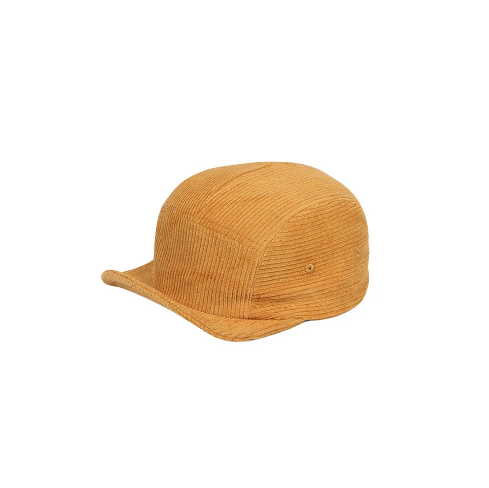 Corduroy Flat Bill Cap Lightweight 5 Panel Camp Hat YZ20133