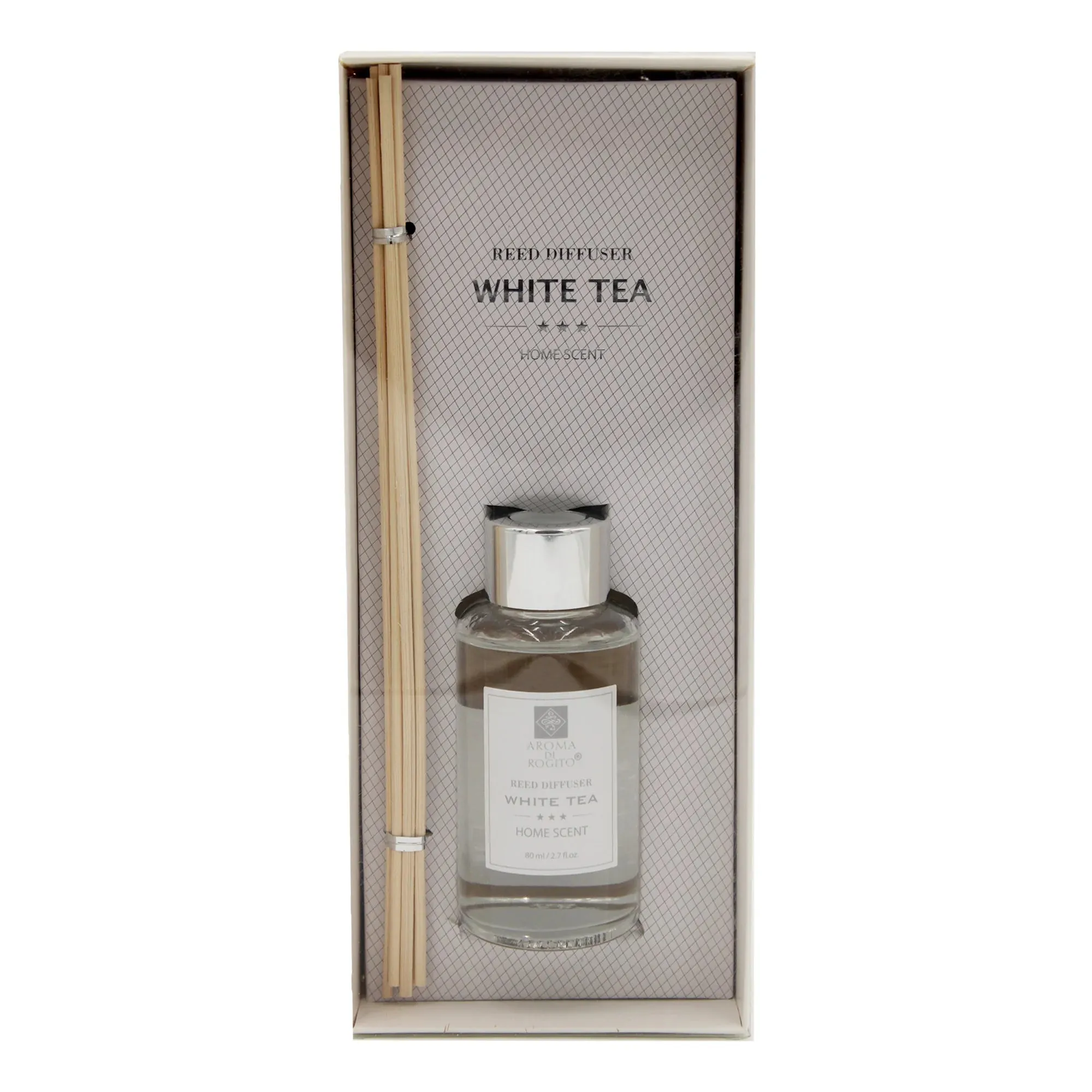 Cotton Home Reed Diffuser Fragrance Set For Bedroom Living Room Office - White Tea