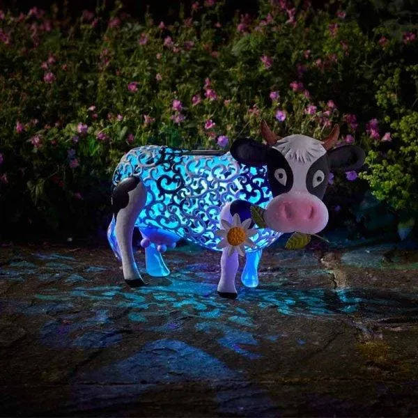 Daisy Cow Solar Garden Light