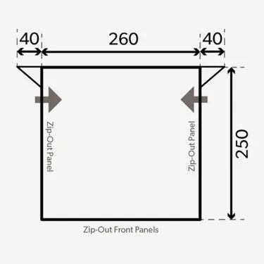 Dometic Rally 260 Caravan Porch Awning