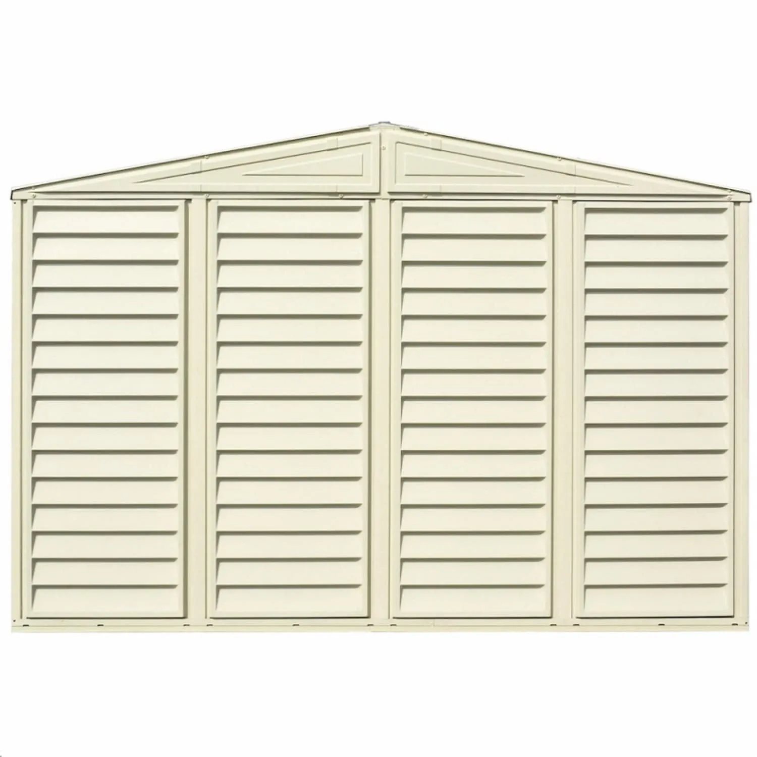 DuraMax | Woodbridge 10.5x5x7 Ft Vinyl Plastic Storage Shed with Foundation Frame