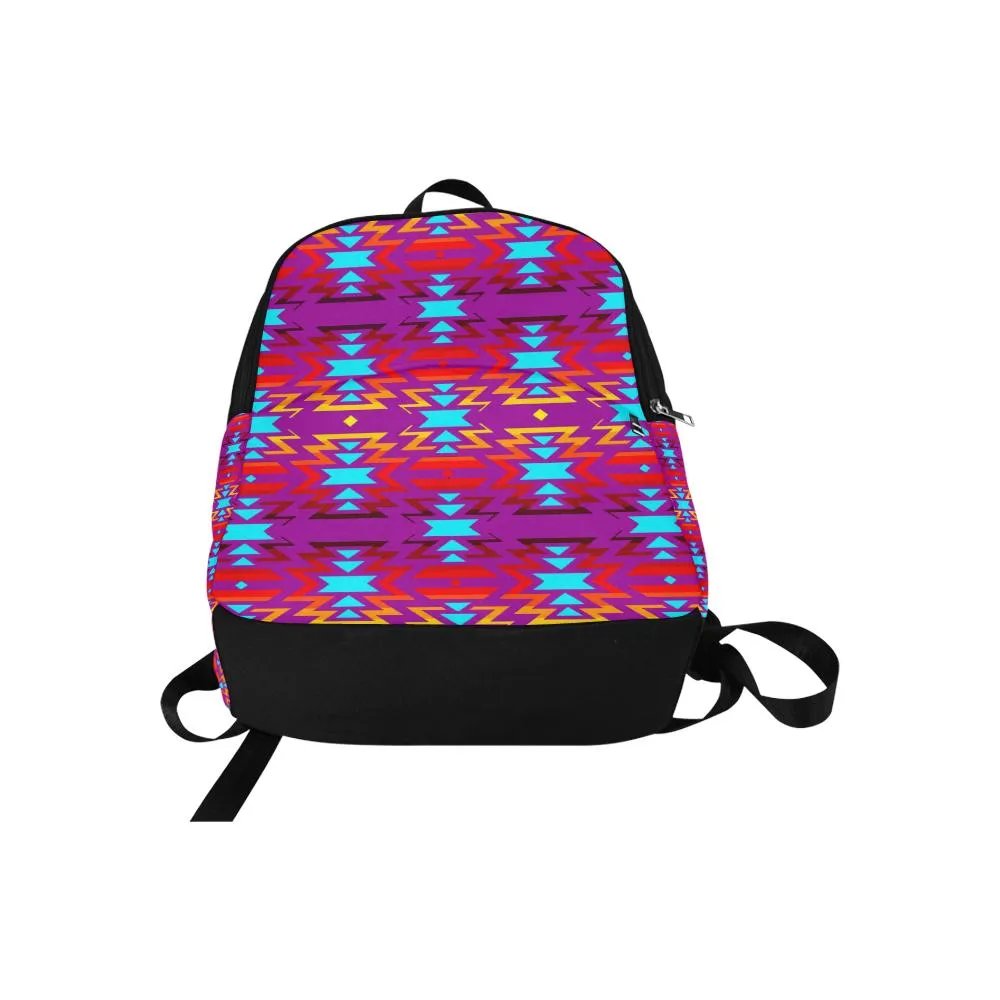 Fire Colors and Sky Moon Shadow Large Backpack