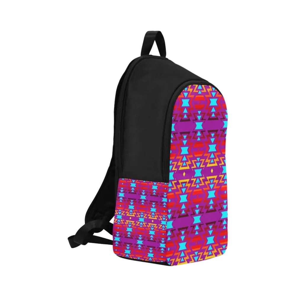 Fire Colors and Sky Moon Shadow Large Backpack