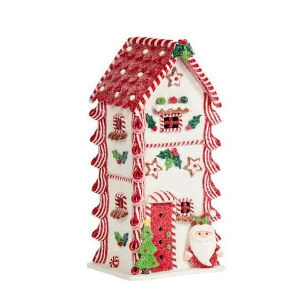 Gingerbread Santa Candy Home - 29cm