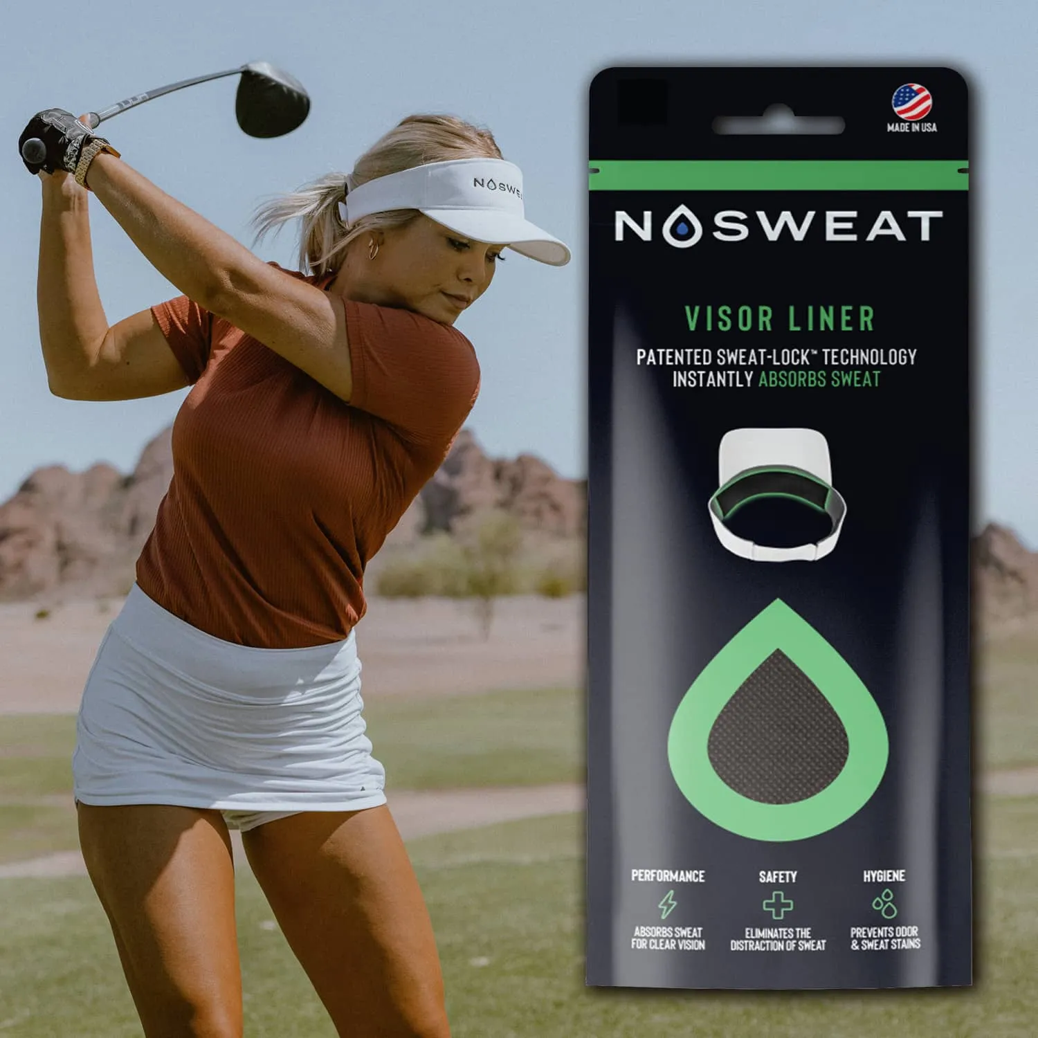 Golf Sweat Liners by NoSweat