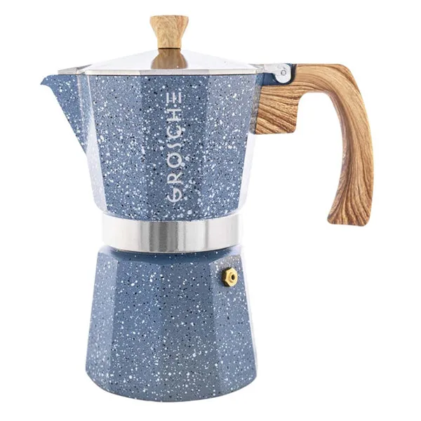 GROSCHE Milano Stovetop Espresso Maker - Stone